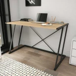 Kalune Design Studijų stalas Adelaide - Juodas, Oak