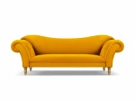 Sofa Windsor & Co Juno, 236x96x86 cm, geltona/aukso