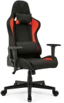 Žaidimų kėdė Sense7 Spellcaster fabric Gaming Chair, Juoda-raudona