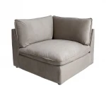Modulinė sofa Home4You Tevy, 86x86x22 cm, smėlio spalvos