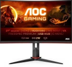 Monitorius AOC C27G2ZU/BK, FHD, 16:9, 0,5 ms, 240 Hz,  2xHDMI, DisplayPort