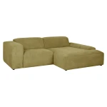 Kampinė sofa Home4You Lehte, žalia