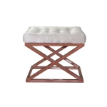 Pouffe Capraz - Copper, White