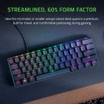 60% Mechaninė Žaidimų klaviatūra Razer Huntsman Mini, Red Switch, Nordic išdėstymas