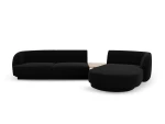 Modulinė sofa Micadoni Miley, juoda