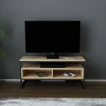 TV staliukas Kalune Design TV stalas Merrion - Juodas, Oak