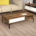 Kalune Design Kavos stalelis Istanbul - Walnut, Baltas