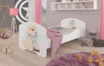 Vaikiška lova Adrk Furniture Pepe dog and cat, 80x160 cm, balta