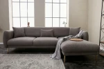 Hanah Home Kampinė sofa-lova Simena Right - Pilkas