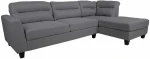 Fotelis Corner sofa HELSINKI RC, dark pilkas