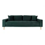 Trivietė sofa Lido, tamsiai žalia