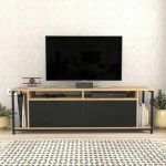 TV staliukas Kalune Design TV stalas Omar - Oak, Juodas