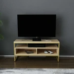 TV staliukas Kalune Design TV stalas Merrion - Gold, Oak