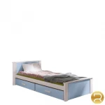 Vaikiška lova Aldo 80x180cm, balta/mėlyna