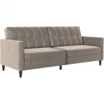 Dvivietė sofa-lova Dorel Home Hartford, smėlio spalvos