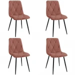 4-ių kėdžių komplektas Akord SJ.3, rožinis