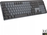 Belaidė klaviatūra Logitech MX MECHANICAL, išdėstymas: US tarptautinis (Qwerty), "Clicky", pilkos spalvos