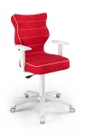 Biuro kėdė Entelo Good Chair Duo VS09 6, balta/raudona