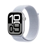 Apple Watch Series 10 GPS 46mm Silver Aluminium Case with Blue Cloud Sport Loop MWWN3ET/A