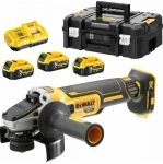 Dewalt kampinis šlifuoklis 125mm 18V 3x Li-ion 5.0Ah (DCG405P3-QW)