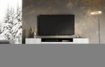 TV spintelė ADRK Furniture Noemi, balta/juoda