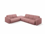Kairinė kampinė sofa Windsor & Co Lola, 315x250x72 cm, rožinė