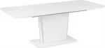 Beliani Ištraukiamas valgomojo stalas 160/200 x 90 cm balta SUNDS