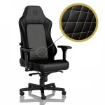 Žaidimų kėdė Noblechairs HERO PU-Leather Gaming Chair, Juoda-auksinė