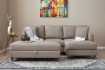 Hanah Home Kampinė sofa Eva Right - Kreminis