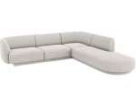 Dešininė sofa Micadoni Miley, 252 x 220 x 74, pilka