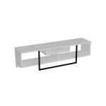 TV staliukas Kalune Design Asal 150 cm, baltas/juodas