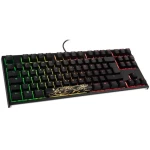 Ducky One 2 TKL PBT klaviatūra žaidimams, MX–Juodas, RGB LED – juoda – DE išdėstymas