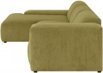 Corner sofa LEHTE 3-seater, left corner, žalias