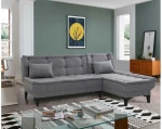 Hanah Home Kampinė sofa-lova Santo-S-Dark Pilkas