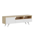TV staliukas Kalune Design 382(II), 150 cm, baltas/smėlio spalvos