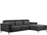 Trivietė sofa reglaineris Loft24 Lund, pilka