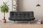 3 vietų sofa-lova Misa Small Sofabed - Dark Grey