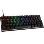 Mechaninė klaviatūra Ducky Mecha Mini, PBT, MX Black, RGB, DE išdėstymas