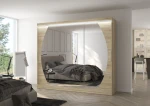 Spinta ADRK Furniture su LED apšvietimu Cambe 250, smėlio