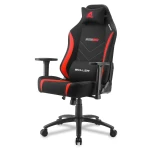 Žaidimų kėdė Sharkoon Skiller SGS20 Fabric Gaming Chair, Juoda-raudona