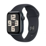 Išmanusis laikrodis Apple Watch SE GPS, 40 mm, Vidurnakčio spalvos aliuminio korpusas su vidurnakčio spalvos sportiniu dirželiu - M/L