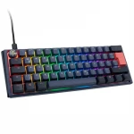Ducky One 3 Cosmic Mėlyna Mini Klaviatūra žaidimams, RGB LED - MX-Silent-Raudona