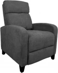 Fotelis Recliner armchair ENIGMA, dark pilkas