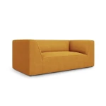 Dvivietė sofa Ruby, 174x92x69 cm, geltona