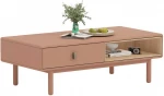 Coffee table IRIS 120x60xH40cm, pink