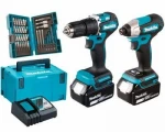 Makita DLX2414JX4 baterijų kombinuotas komplektas