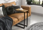 Šoninis staliukas ADRK Furniture Spark, 62x30x40 cm, rudas/juodas