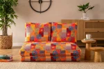 Hanah Home 2 vietų sofa-lova Taida - Patchwork