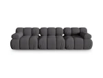 Modulinė sofa Micadoni Bellis, 282x94x64 cm, pilka