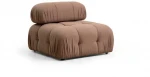 Hanah Home 1 sėdynės sofa Bubble O1 - Brown Bouclette